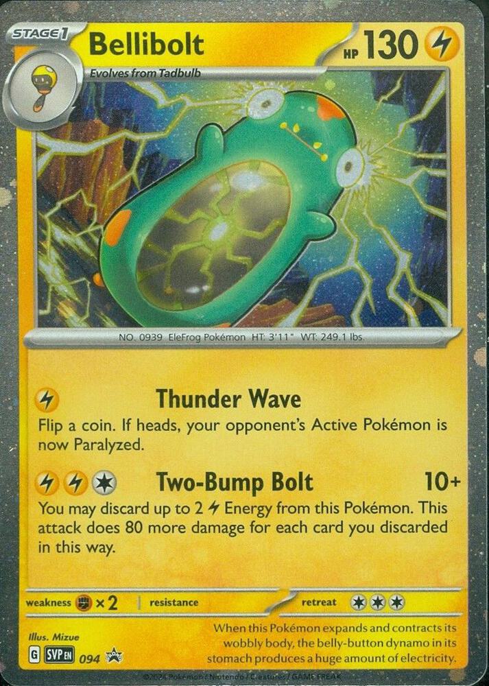 Bellibolt 094 card from SV: Scarlet & Violet Promo Cards