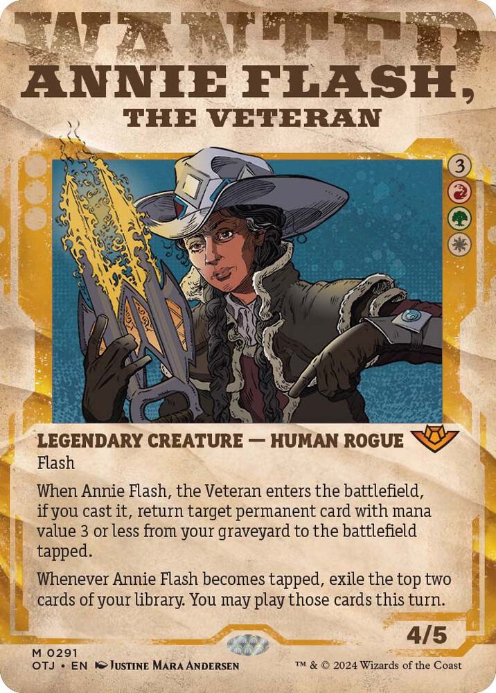 Annie Flash, the Veteran (Showcase) 291 card from Outlaws of Thunder Junction