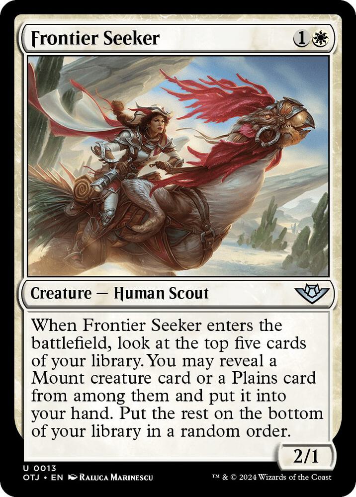 Frontier Seeker 13 card from Outlaws of Thunder Junction