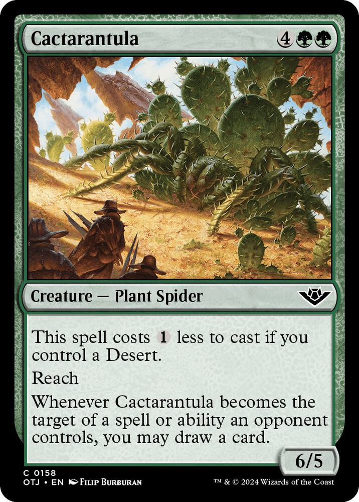 Cactarantula 158 card from Outlaws of Thunder Junction