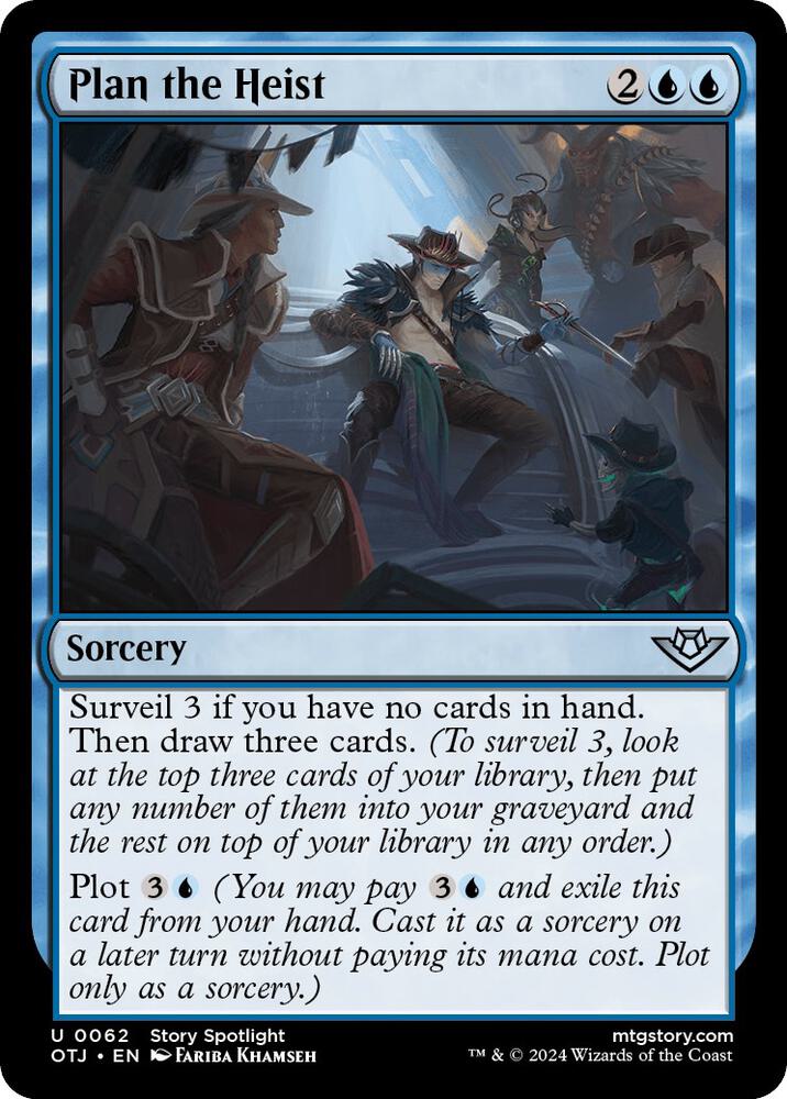 Plan the Heist 62 card from Outlaws of Thunder Junction