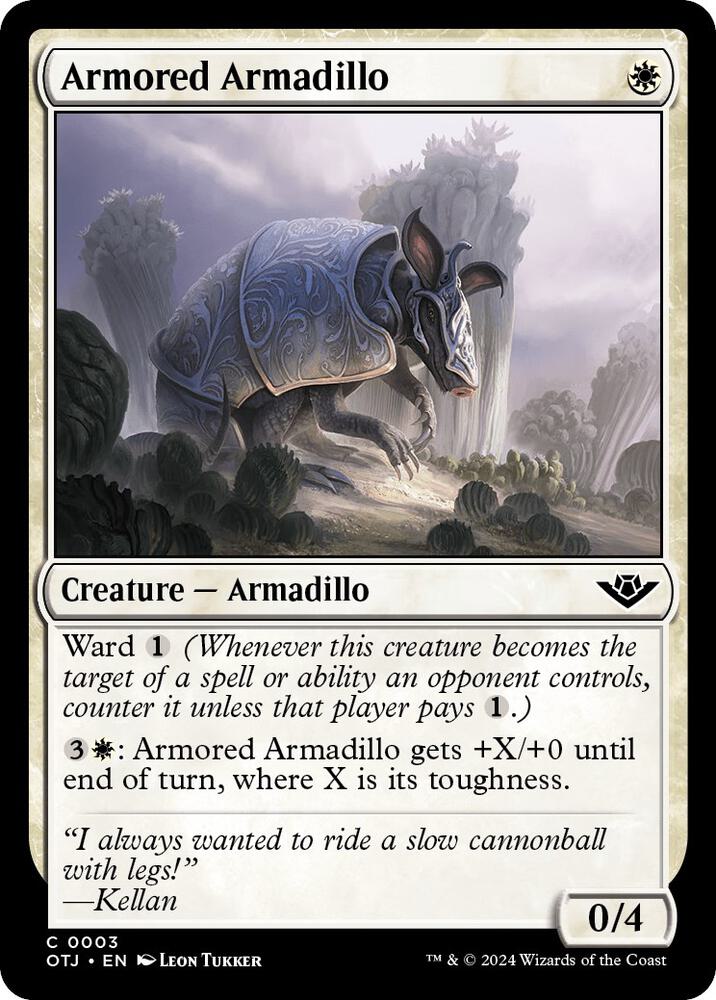 Armored Armadillo 3 card from Outlaws of Thunder Junction
