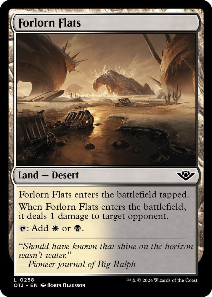 Forlorn Flats 258 card from Outlaws of Thunder Junction