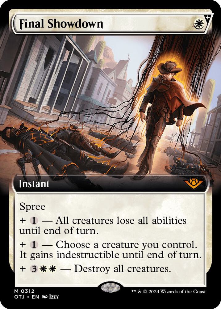 Final Showdown (Extended Art) 312 card from Outlaws of Thunder Junction