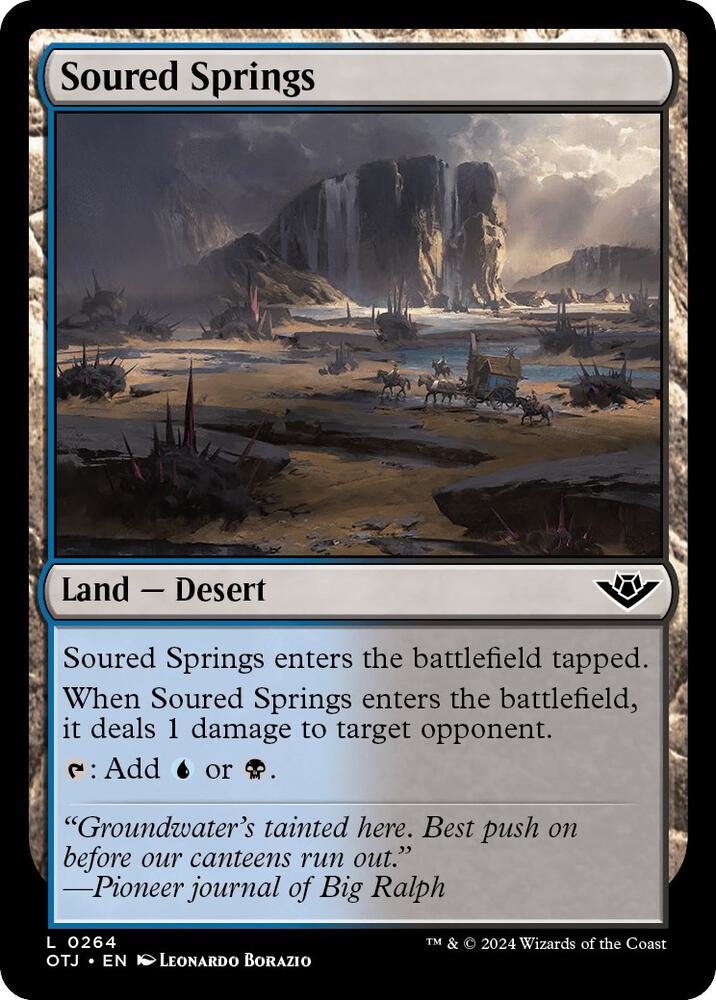 Soured Springs 264 card from Outlaws of Thunder Junction