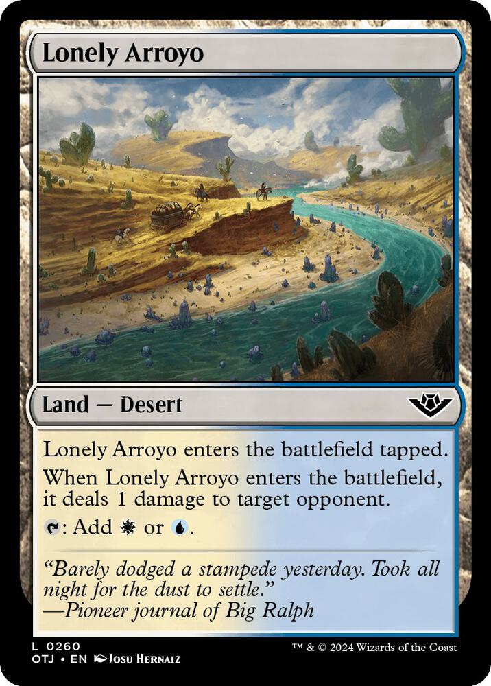 Lonely Arroyo 260 card from Outlaws of Thunder Junction
