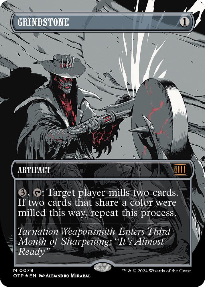 Grindstone (Textured Foil) 79 card from Outlaws of Thunder Junction: Breaking News