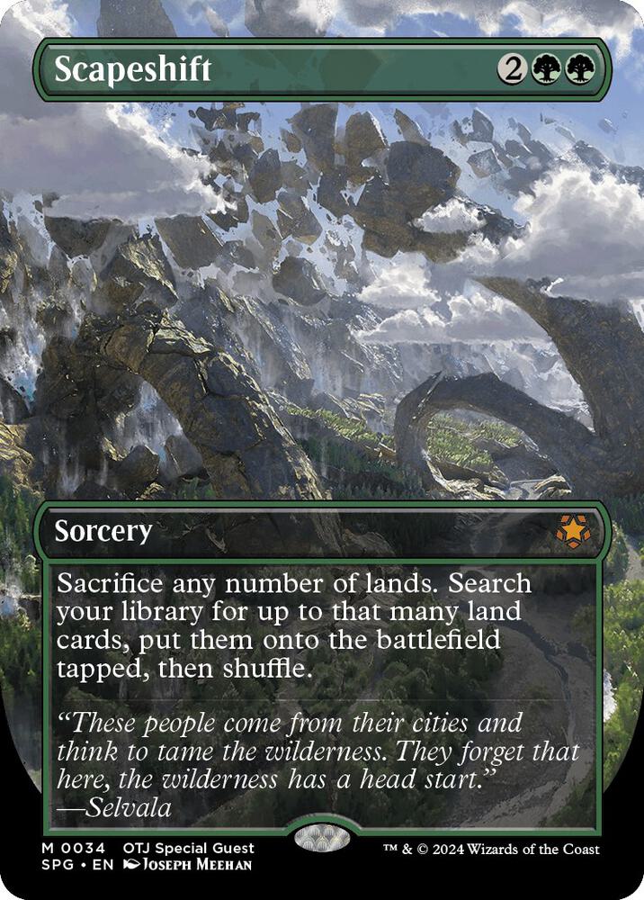 Scapeshift (Borderless) 34 card from Special Guests