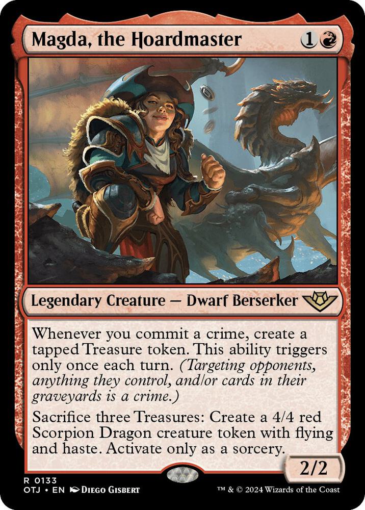 Magda, the Hoardmaster 133 card from Outlaws of Thunder Junction