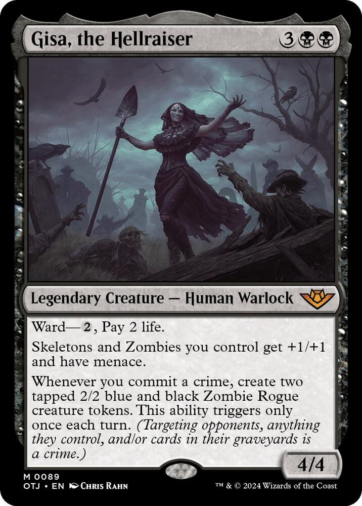 Gisa, the Hellraiser 89 card from Outlaws of Thunder Junction