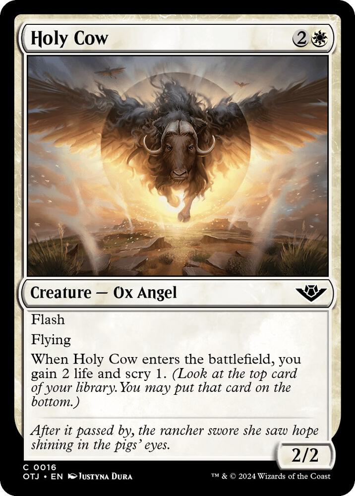 Holy Cow 16 card from Outlaws of Thunder Junction