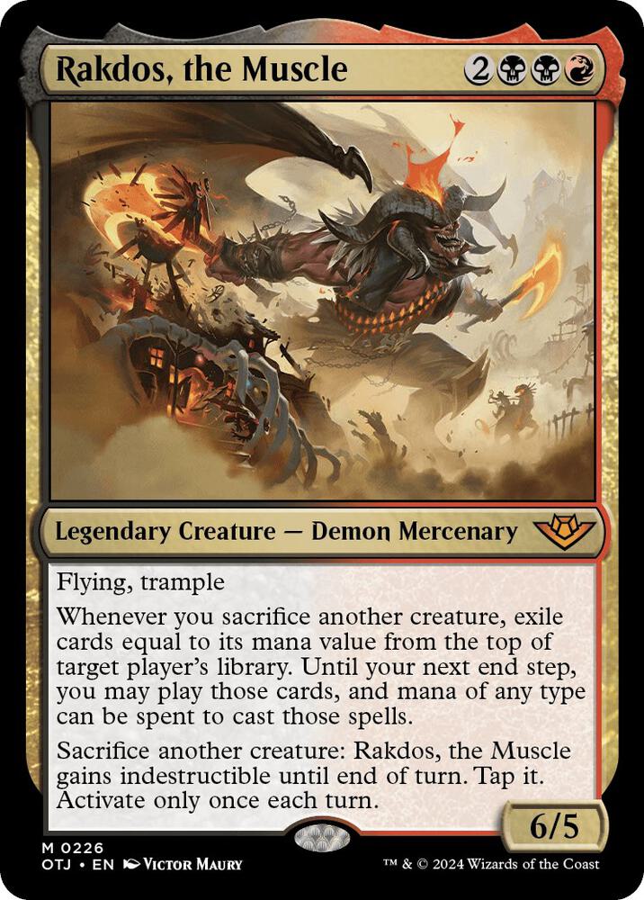 Rakdos, the Muscle 226 card from Outlaws of Thunder Junction