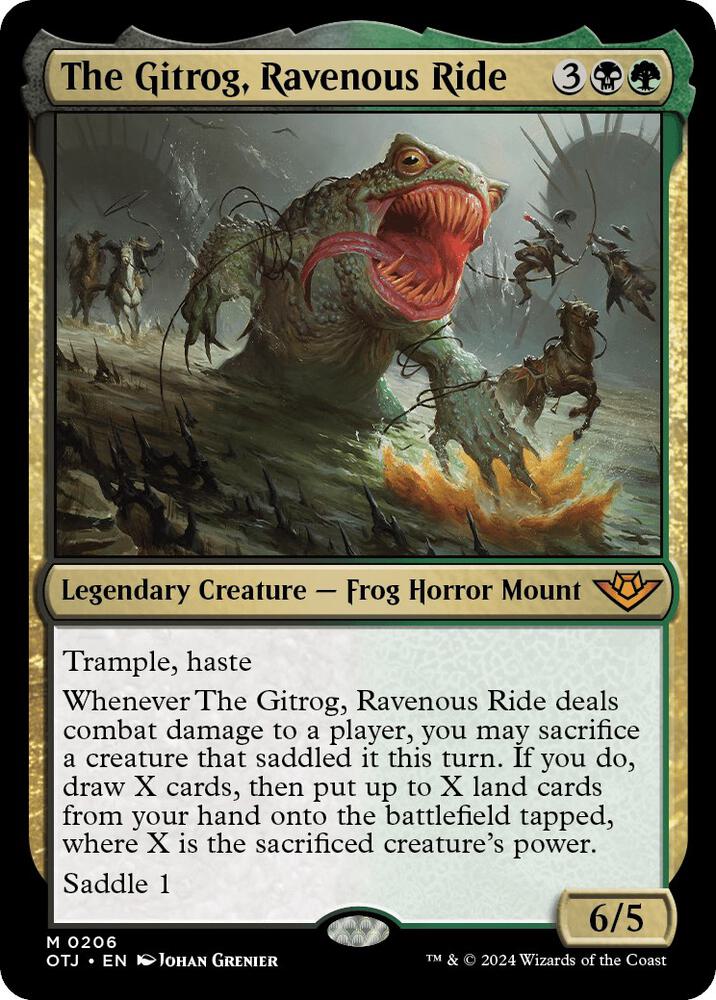 The Gitrog, Ravenous Ride 206 card from Outlaws of Thunder Junction