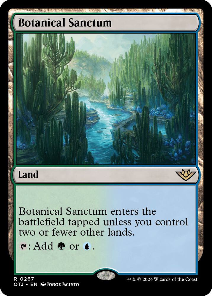 Botanical Sanctum 267 card from Outlaws of Thunder Junction