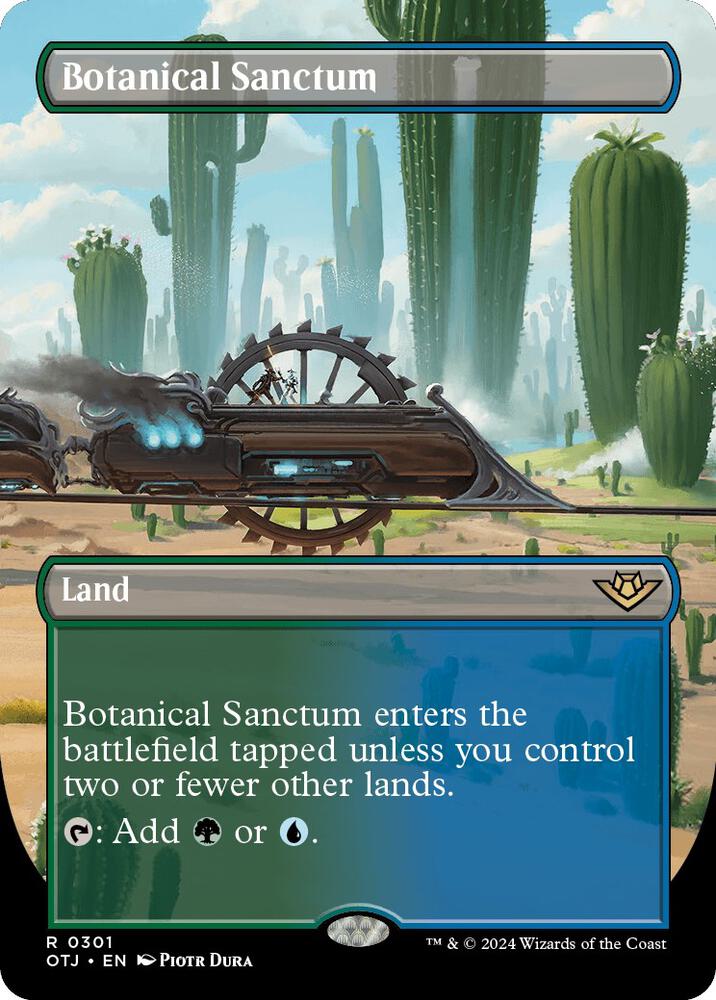 Botanical Sanctum (Borderless) 301 card from Outlaws of Thunder Junction