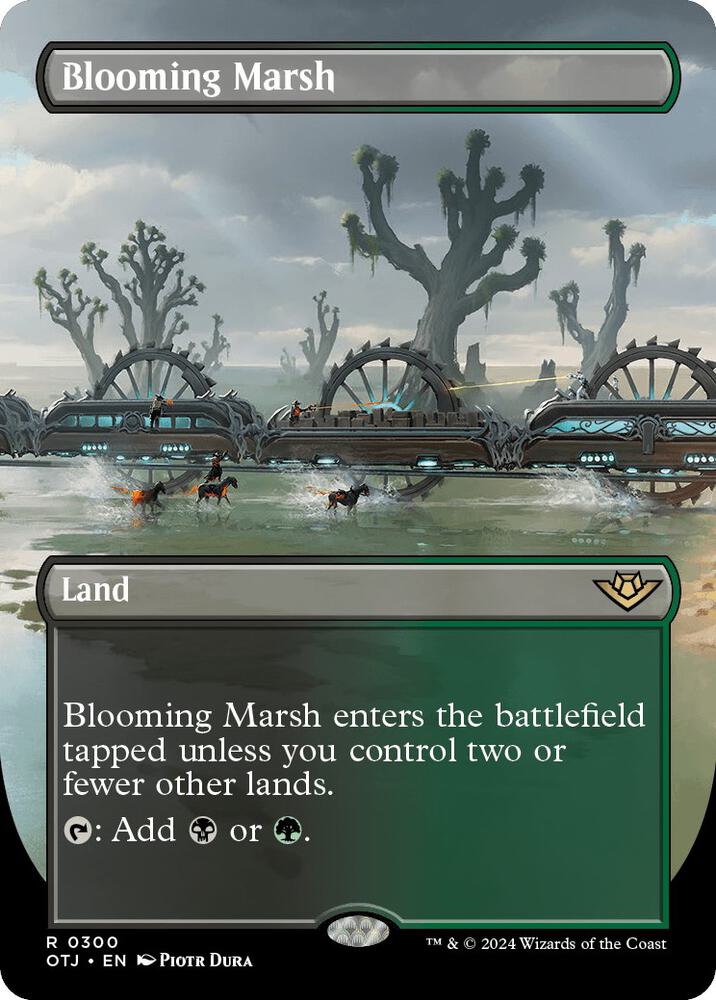 Blooming Marsh (Borderless) 300 card from Outlaws of Thunder Junction