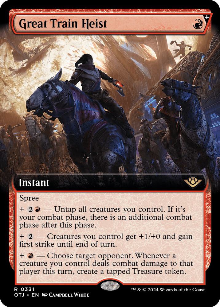 Great Train Heist (Extended Art) 331 card from Outlaws of Thunder Junction