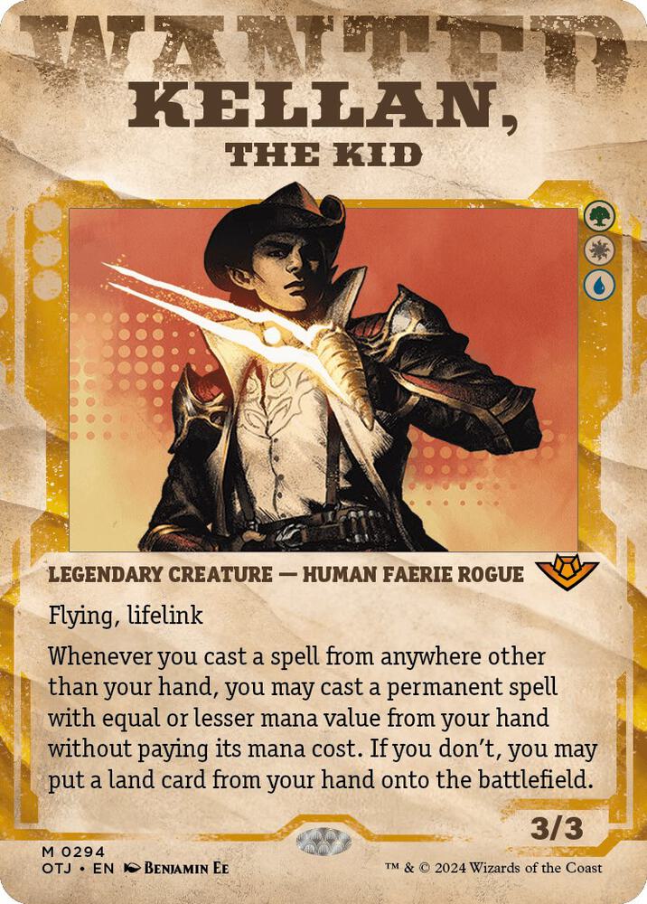 Kellan, the Kid (Showcase) 294 card from Outlaws of Thunder Junction