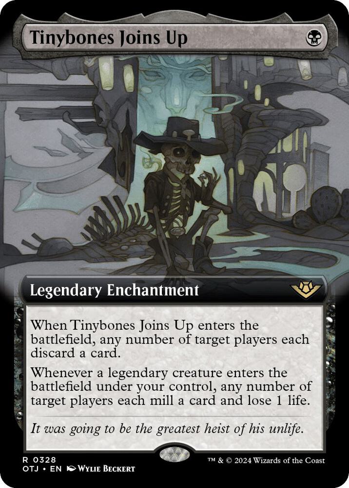 Tinybones Joins Up (Extended Art) 328 card from Outlaws of Thunder Junction
