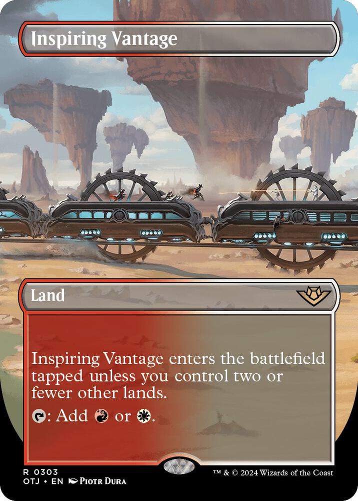 Inspiring Vantage (Borderless) 303 card from Outlaws of Thunder Junction