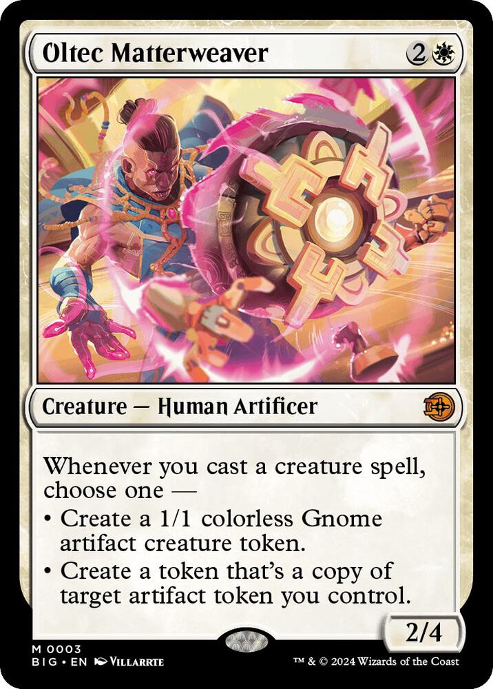 Oltec Matterweaver 3 card from Outlaws of Thunder Junction: The Big Score