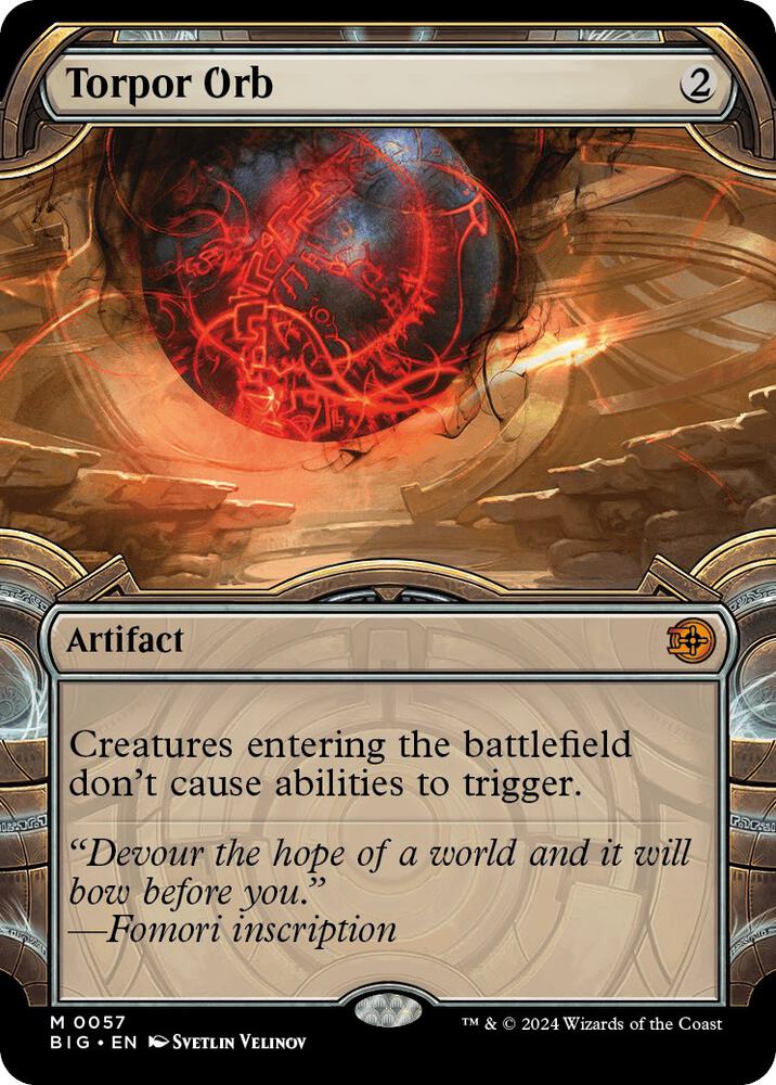 Torpor Orb (Showcase) 57 card from Outlaws of Thunder Junction: The Big Score