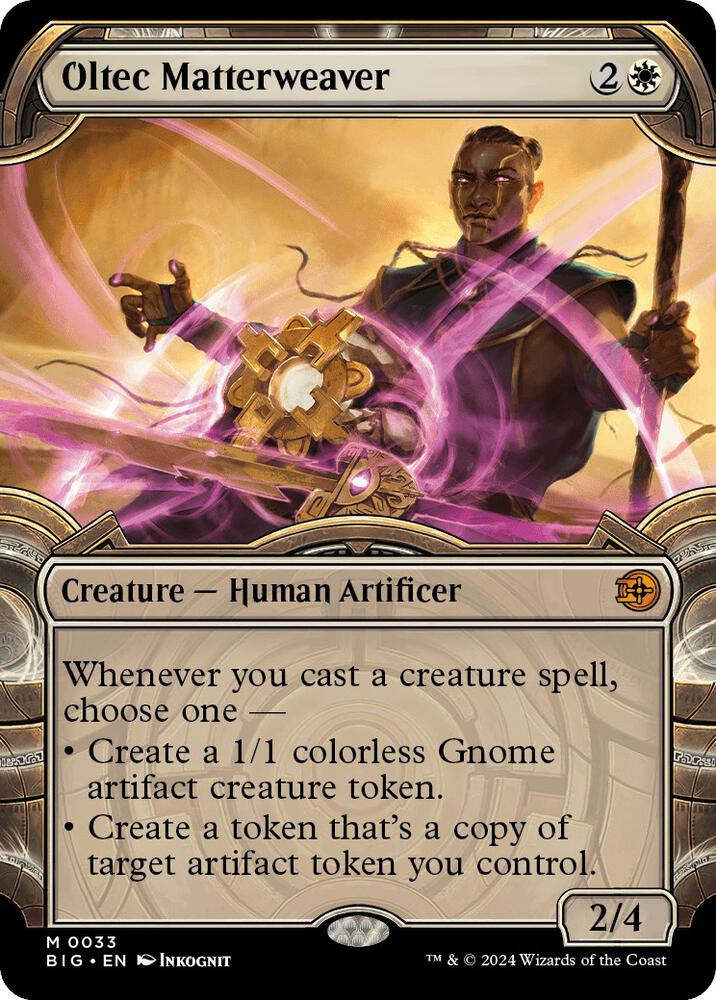 Oltec Matterweaver (Showcase) 33 card from Outlaws of Thunder Junction: The Big Score