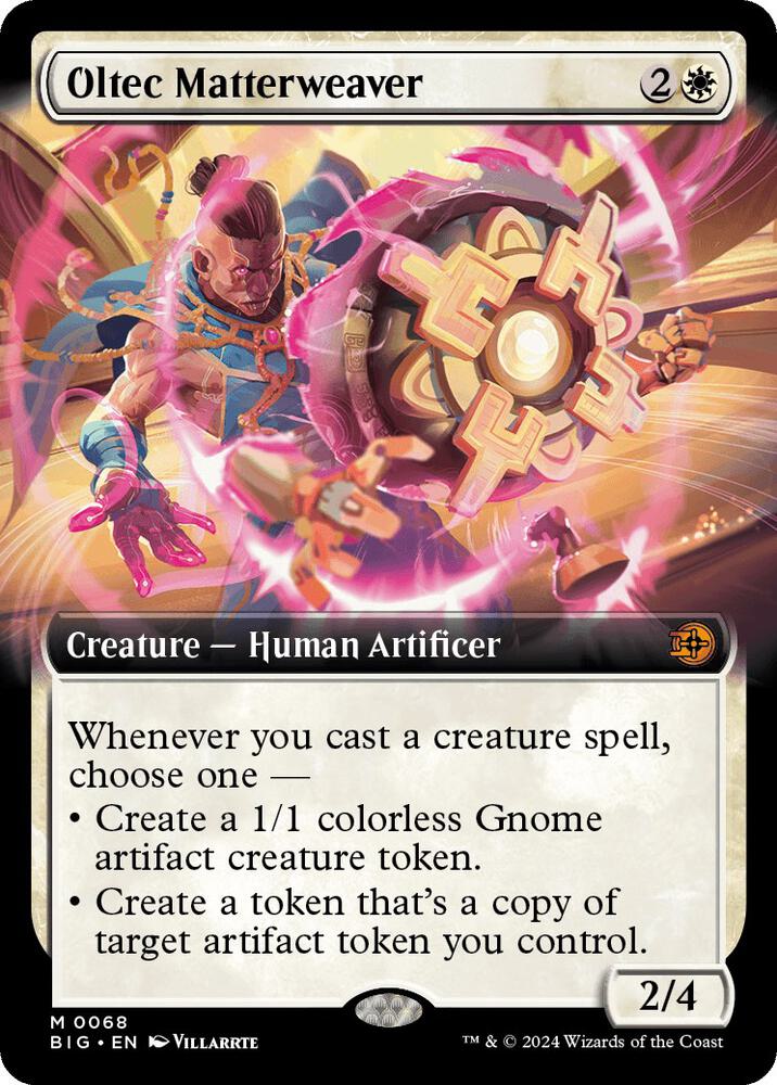Oltec Matterweaver (Extended Art) 68 card from Outlaws of Thunder Junction: The Big Score