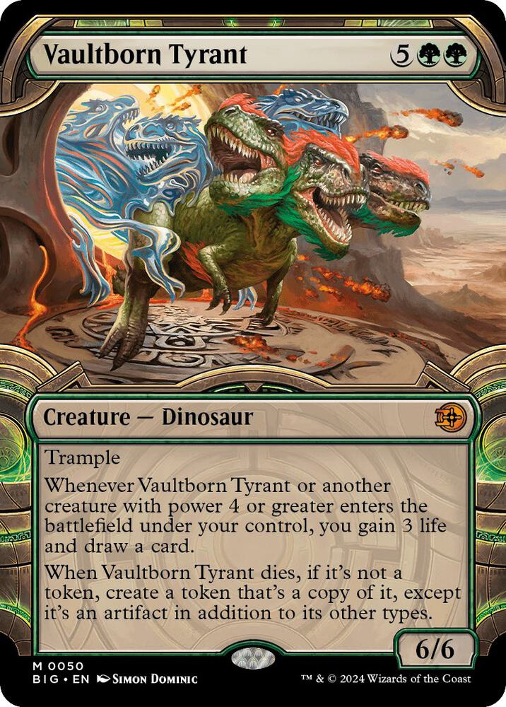 Vaultborn Tyrant (Showcase) 50 card from Outlaws of Thunder Junction: The Big Score