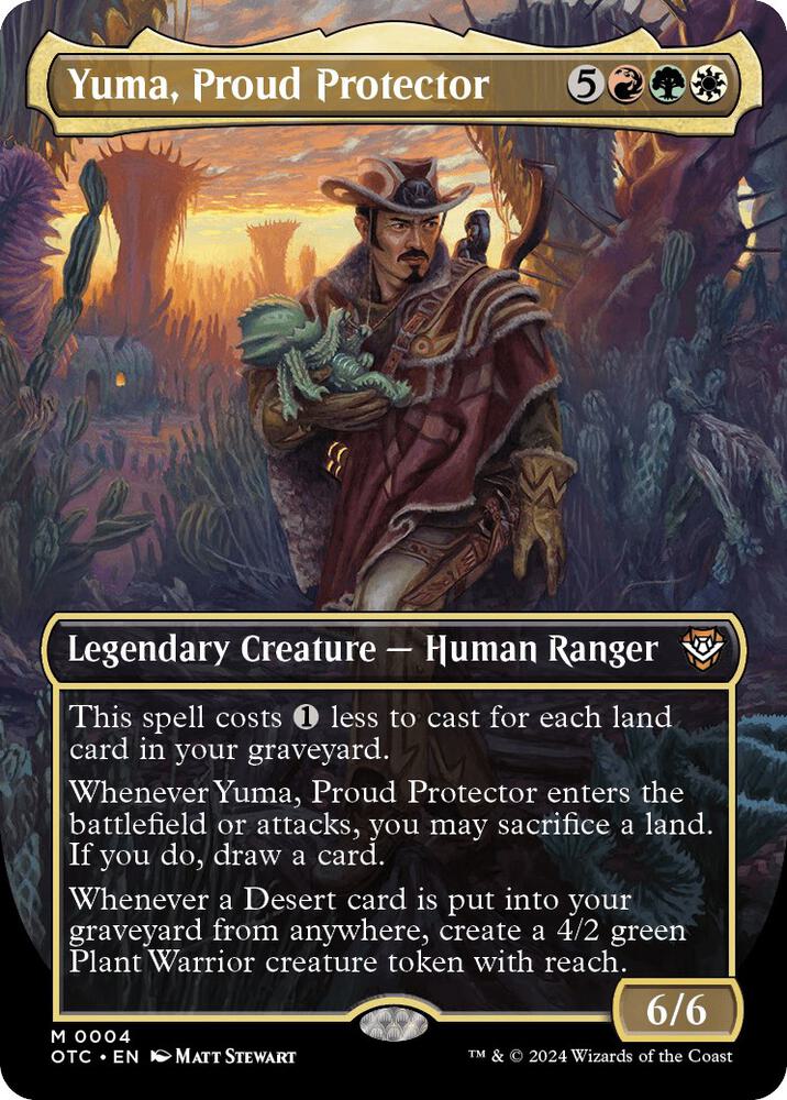 Yuma, Proud Protector (Borderless) 4 card from Commander: Outlaws of Thunder Junction