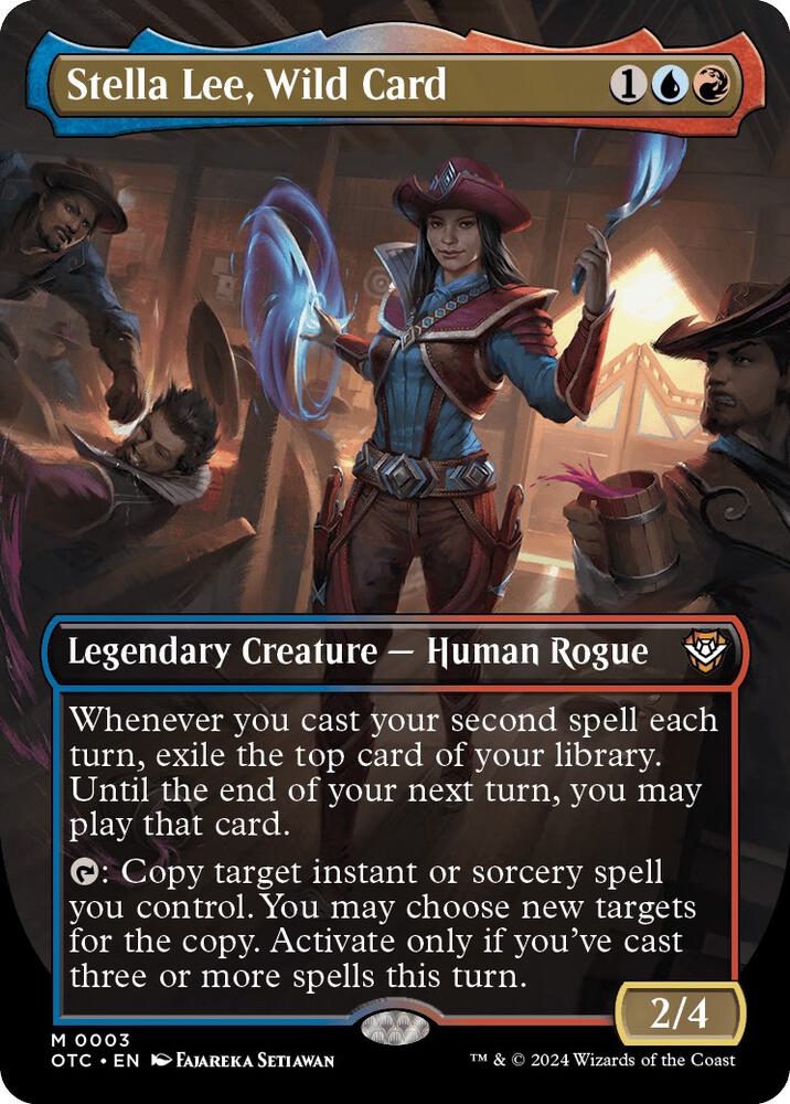 Stella Lee, Wild Card (Borderless) 3 card from Commander: Outlaws of Thunder Junction