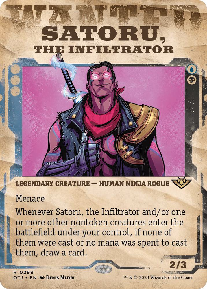 Satoru, the Infiltrator (Showcase) 298 card from Outlaws of Thunder Junction