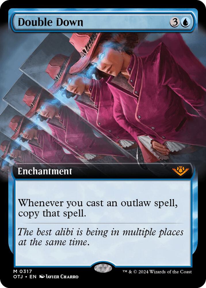 Double Down (Extended Art) 317 card from Outlaws of Thunder Junction