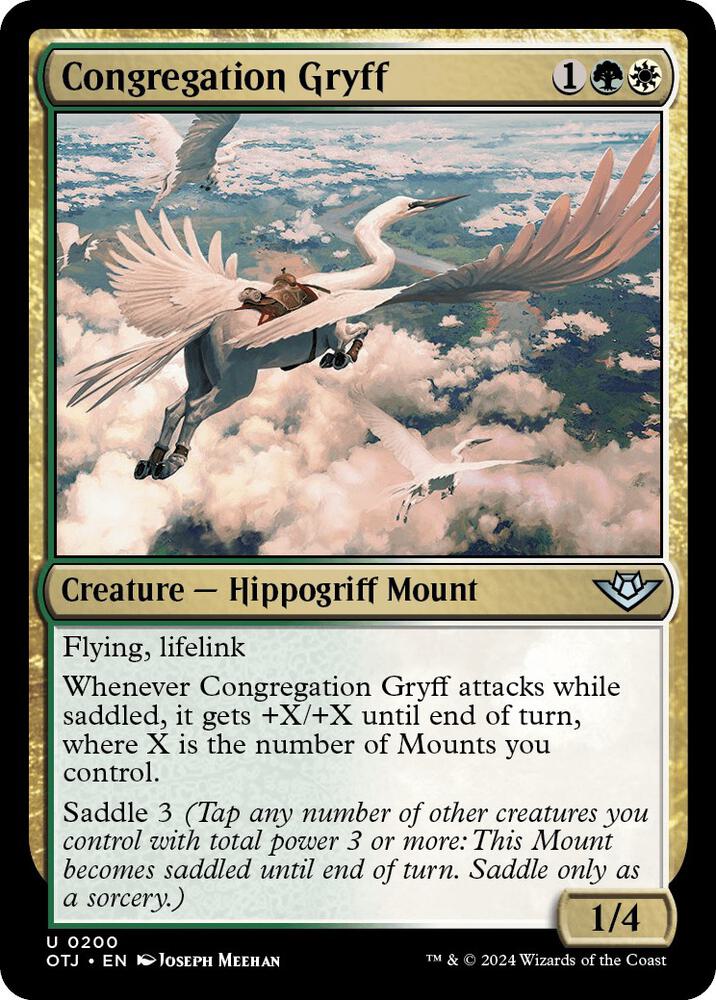 Congregation Gryff 200 card from Outlaws of Thunder Junction