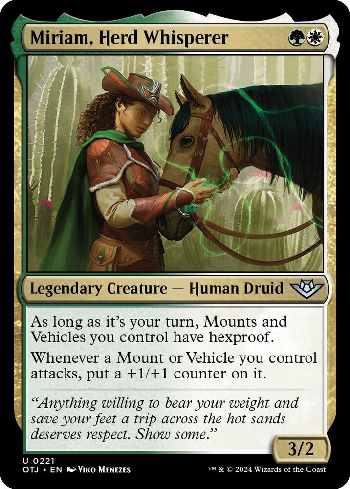 Miriam, Herd Whisperer 221 card from Outlaws of Thunder Junction