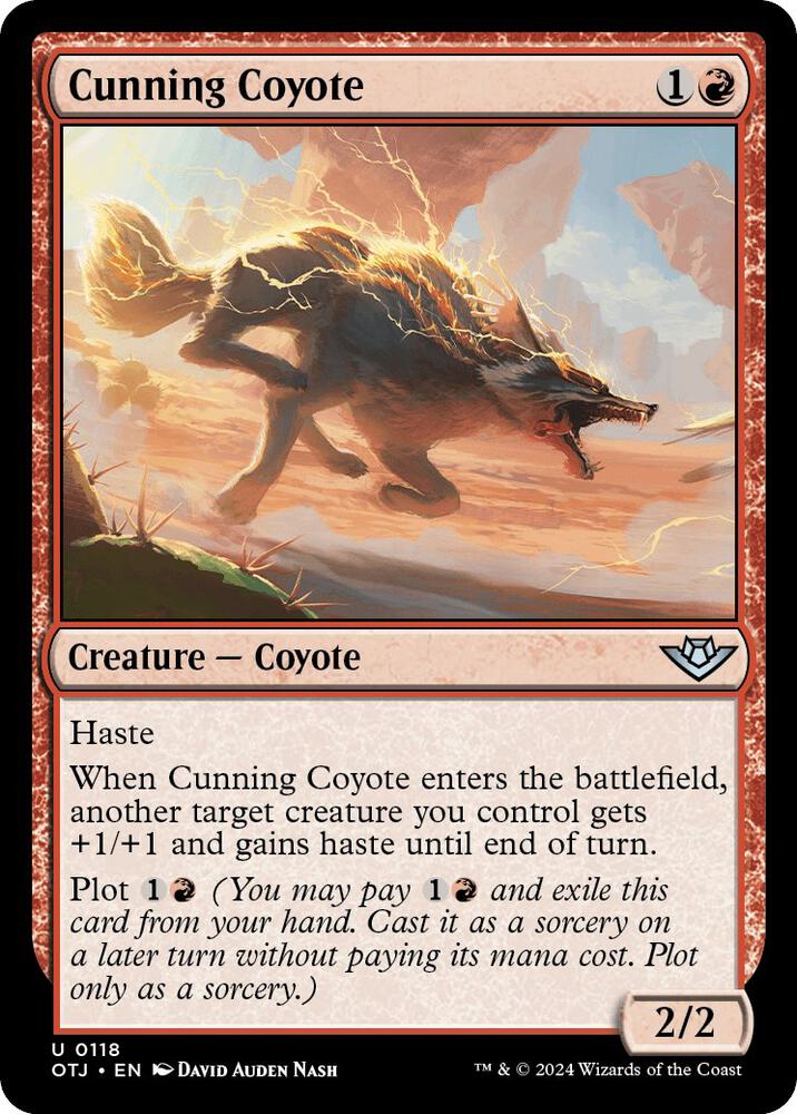 Cunning Coyote 118 card from Outlaws of Thunder Junction
