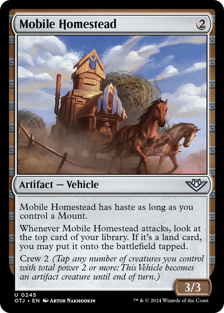 Mobile Homestead 245 card from Outlaws of Thunder Junction
