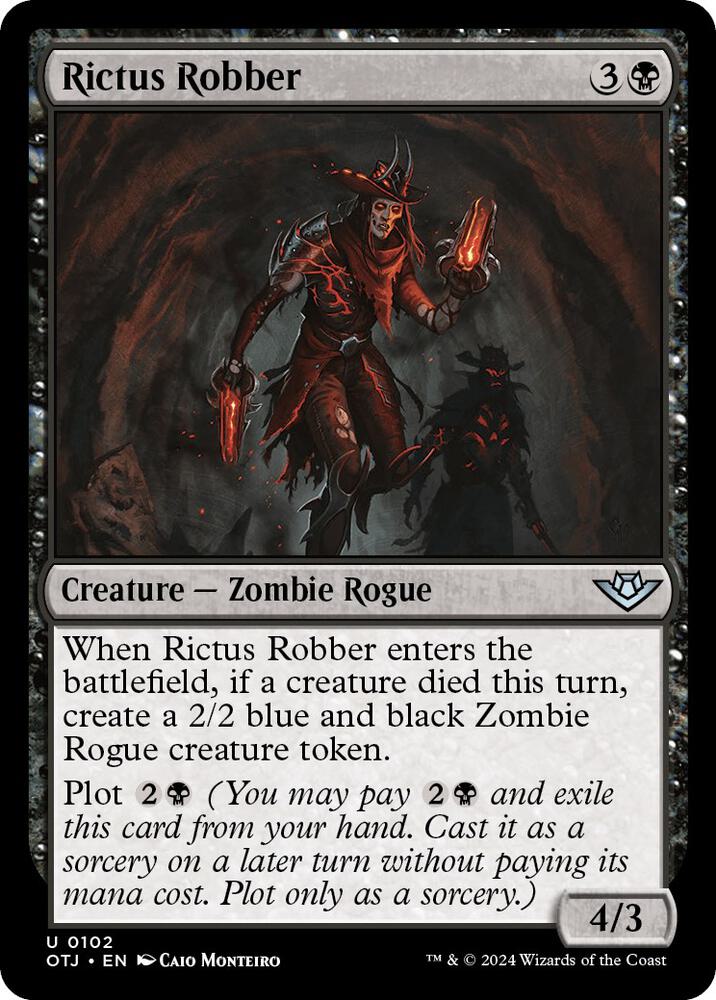 Rictus Robber 102 card from Outlaws of Thunder Junction