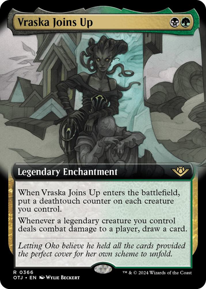 Vraska Joins Up (Extended Art) 366 card from Outlaws of Thunder Junction