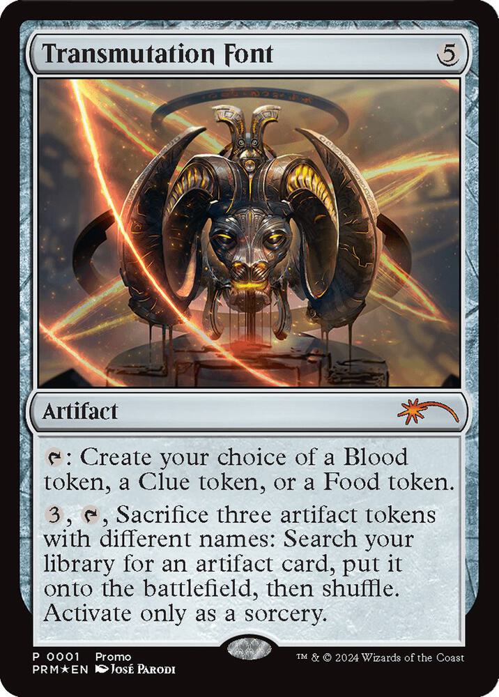 Transmutation Font 1 card from Launch Party & Release Event Promos
