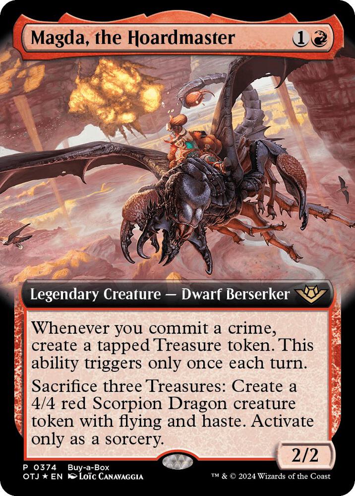 Magda, the Hoardmaster (Extended Art) 374 card from Buy-A-Box Promos