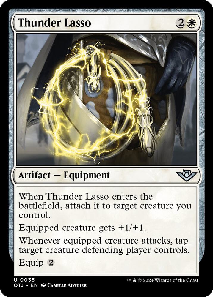 Thunder Lasso 35 card from Outlaws of Thunder Junction