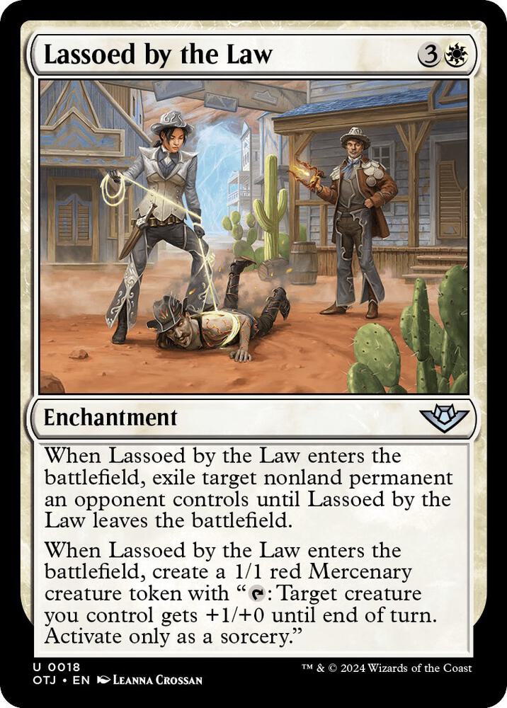 Lassoed by the Law 18 card from Outlaws of Thunder Junction
