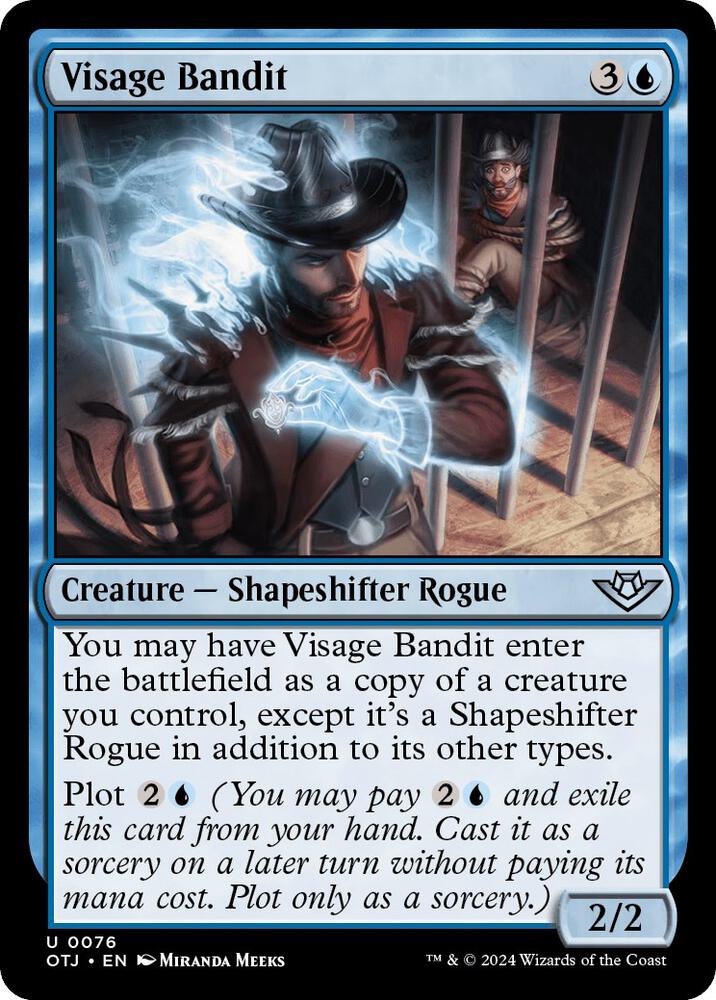 Visage Bandit 76 card from Outlaws of Thunder Junction