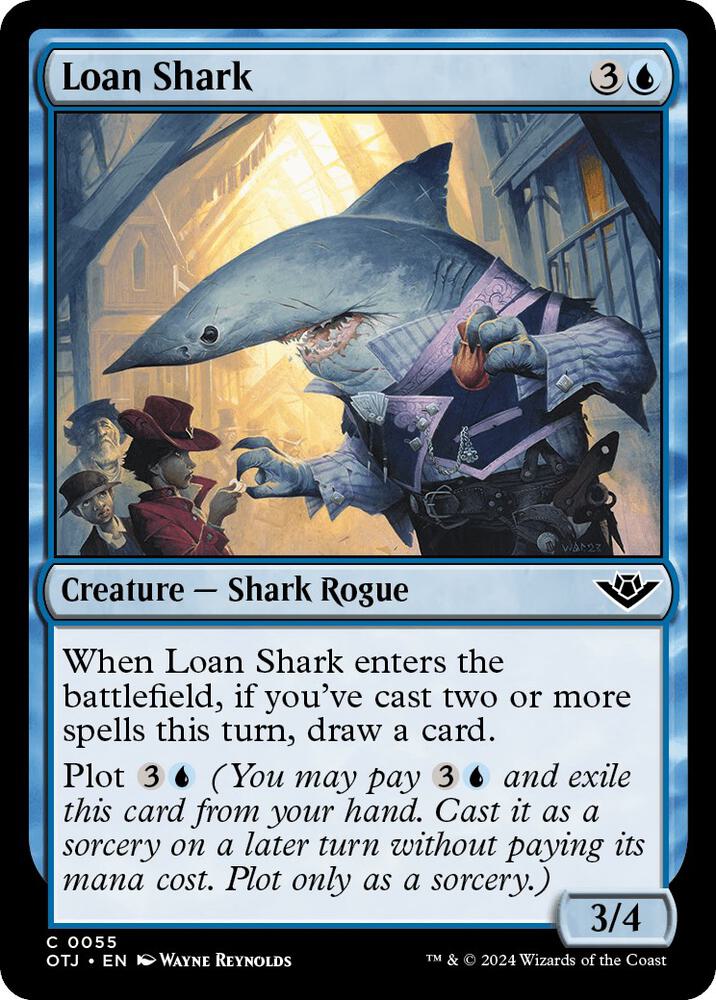 Loan Shark 55 card from Outlaws of Thunder Junction