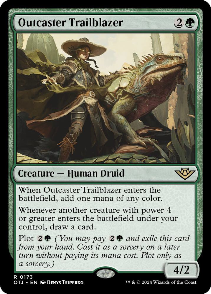 Outcaster Trailblazer 173 card from Outlaws of Thunder Junction
