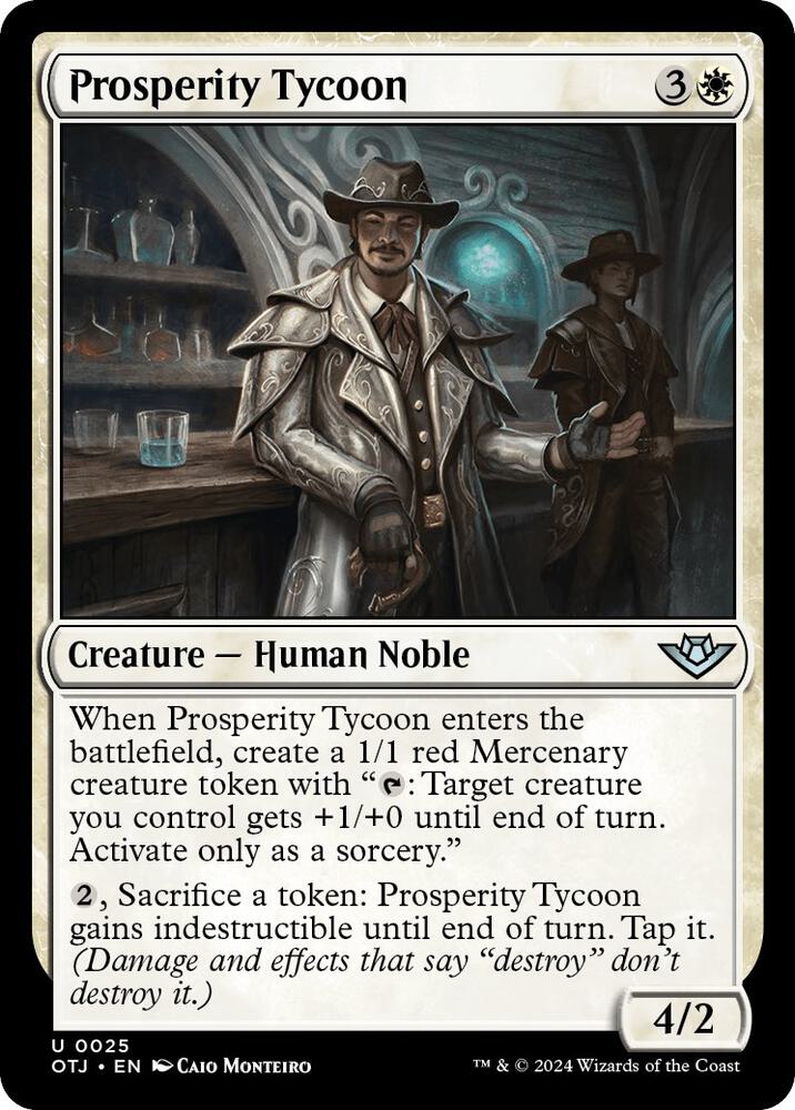 Prosperity Tycoon 25 card from Outlaws of Thunder Junction