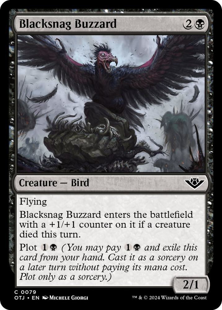 Blacksnag Buzzard 79 card from Outlaws of Thunder Junction