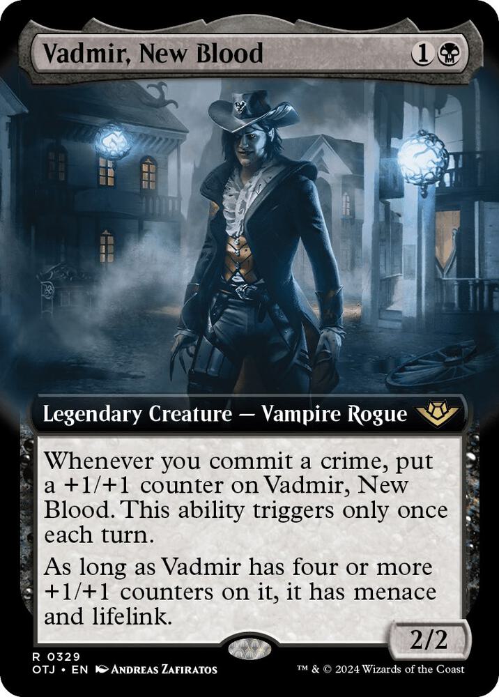 Vadmir, New Blood (Extended Art) 329 card from Outlaws of Thunder Junction