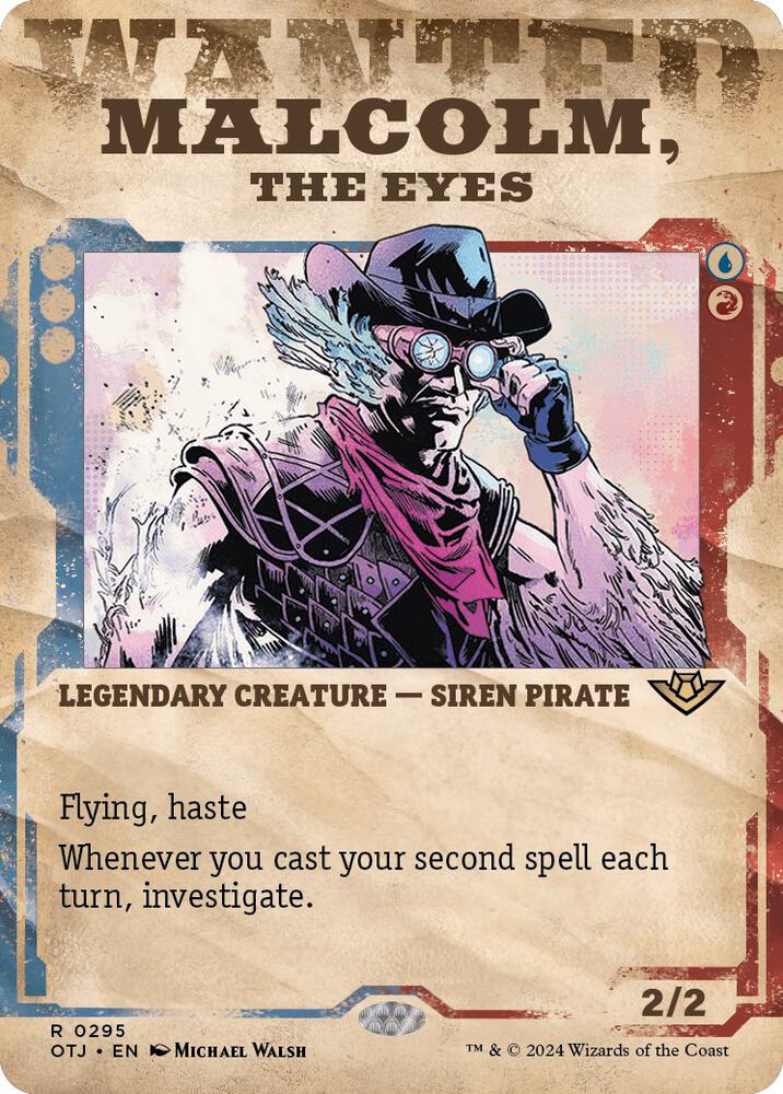 Malcolm, the Eyes (Showcase) 295 card from Outlaws of Thunder Junction